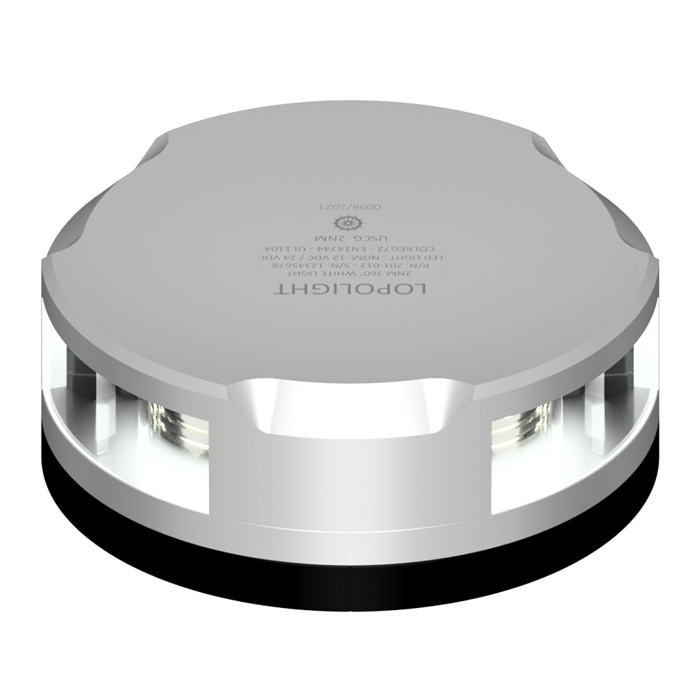 Lopolight Masthead/360 - Degree Light - 3NM - Silver Housing w/FB Base [201 - 021 - FB]