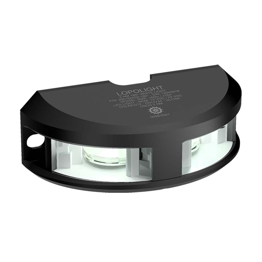 Lopolight Series 200 - 024 - Navigation Light - 2NM - Vertical Mount - White - Black Housing [200 - 024G2 - B]