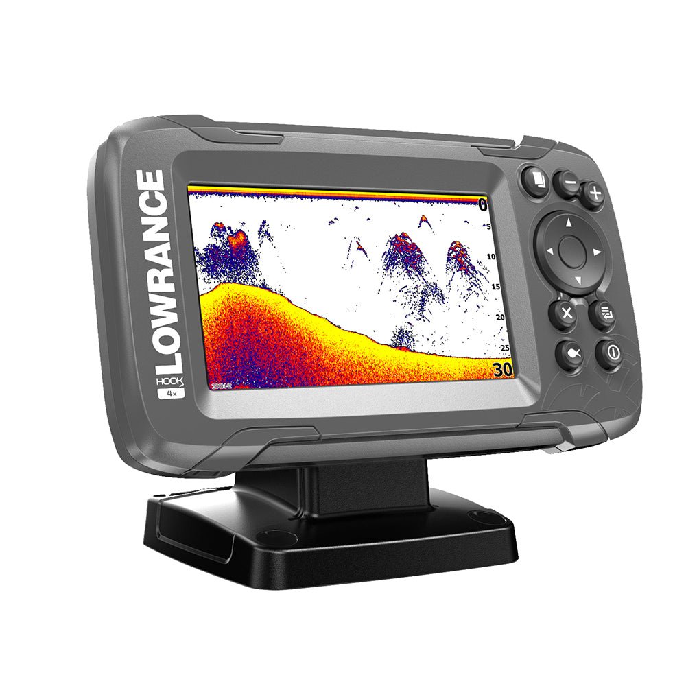 Lowrance HOOK2 - 4x 4&quot; Bullet Fishfinder Transom Mount Bullet Skimmer Transducer [000 - 14012 - 001]