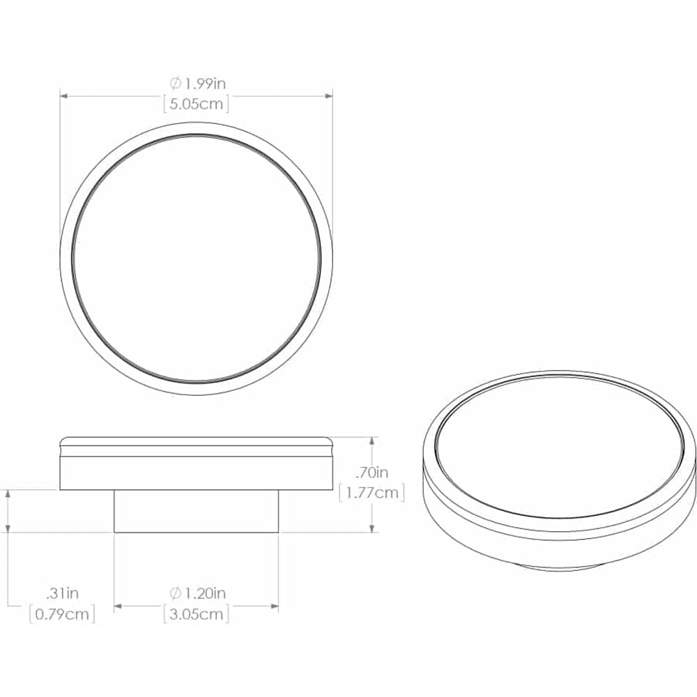 Lumitec Halo - Flush Mount Down Light - White Finish - White Non - Dimming [112823]