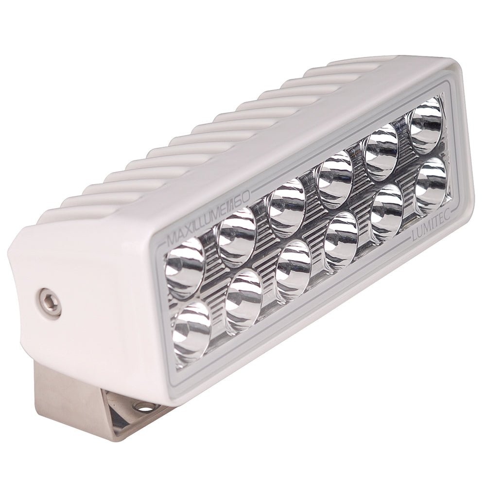 Lumitec Maxillume h60 - Trunnion Mount Flood Light - White Dimming - White Housing [101334]