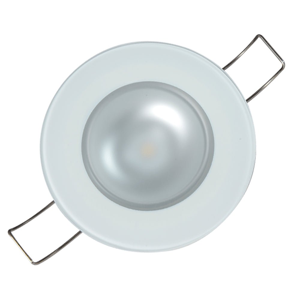 Lumitec Mirage - Flush Mount Down Light - Glass Finish/No Bezel - 4 - Color Red/Blue/Purple Non Dimming w/White Dimming [113190]