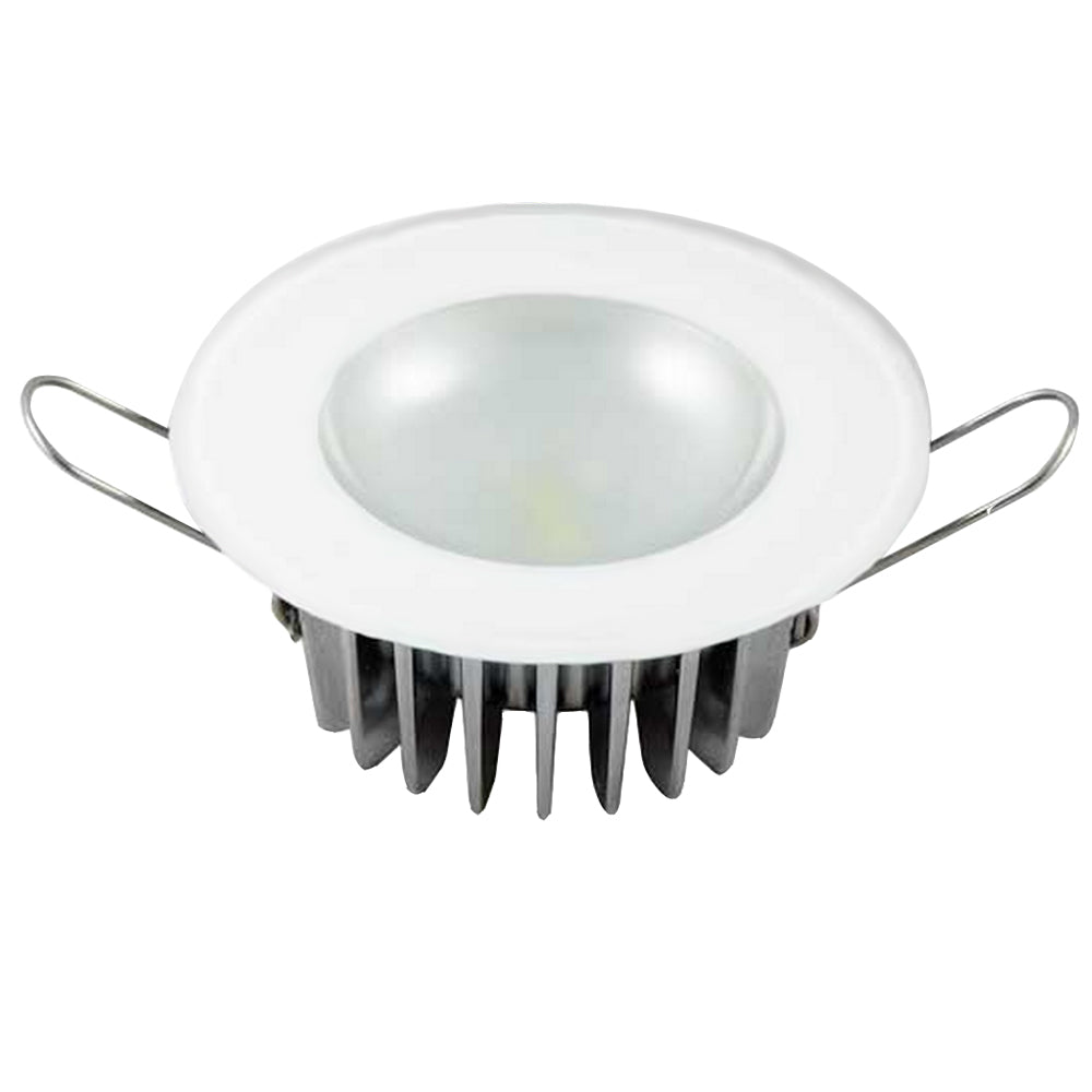 Lumitec Mirage - Flush Mount Down Light - Glass Finish/No Bezel - 4 - Color Red/Blue/Purple Non Dimming w/White Dimming [113190]