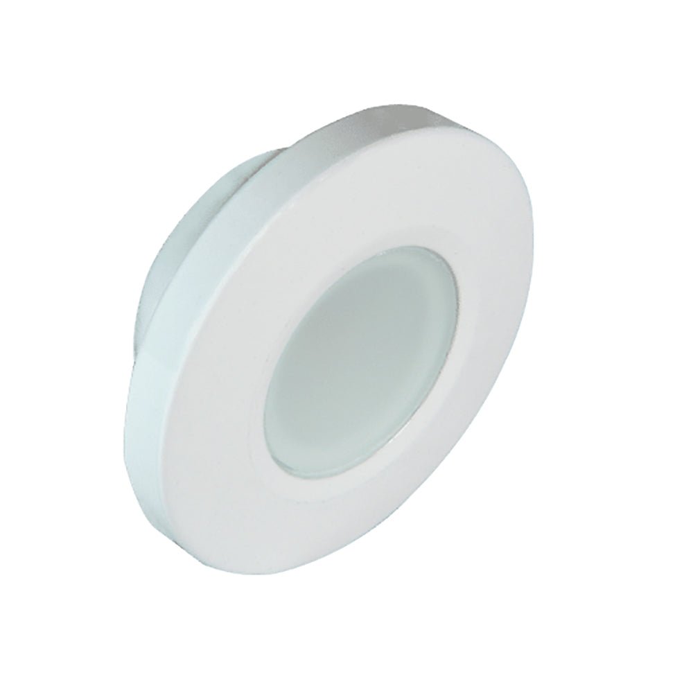 Lumitec Orbit - Flush Mount Down Light - White Finish - 4 - Color Blue/Red/Purple/White Non Dimming [112520]