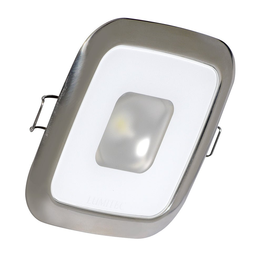 Lumitec Square Mirage Down Light - Warm White Dimming - Hi - CRI - Polished Bezel [116119]