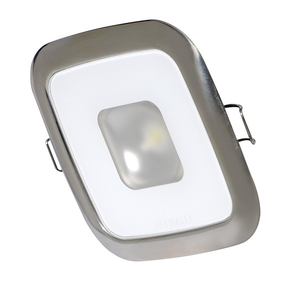 Lumitec Square Mirage Down Light - Warm White Dimming - Hi - CRI - Polished Bezel [116119]