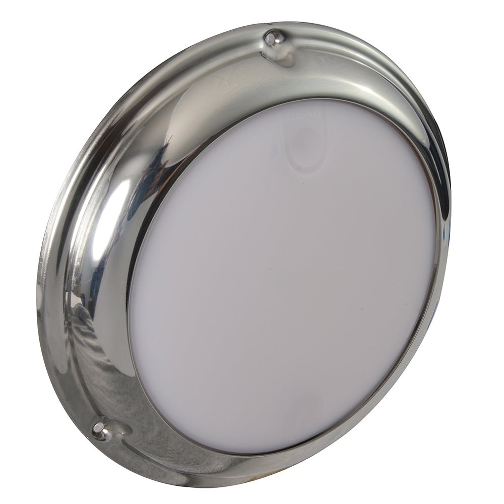 Lumitec TouchDome - Dome Light - Polished SS Finish - 2 - Color White/Red Dimming [101098]