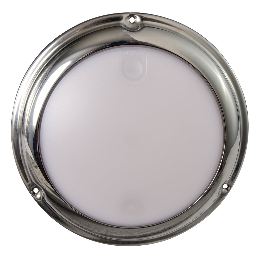 Lumitec TouchDome - Dome Light - Polished SS Finish - 2 - Color White/Red Dimming [101098]