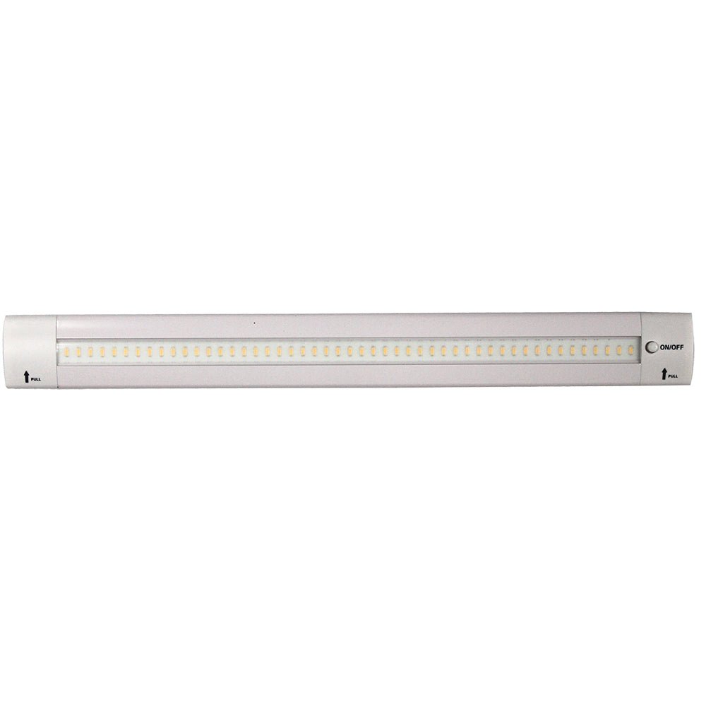 Lunasea 12" Adjustable Angle LED Light Bar - w/Push Button Switch - 12VDC - Warm White [LLB - 32KW - 01 - M0]