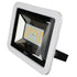 Lunasea 35W Slimline LED Floodlight, 12/24V, Cool White, 4800 Lumens, 3 Cord - White Housing [LLB - 36MN - 81 - 00]