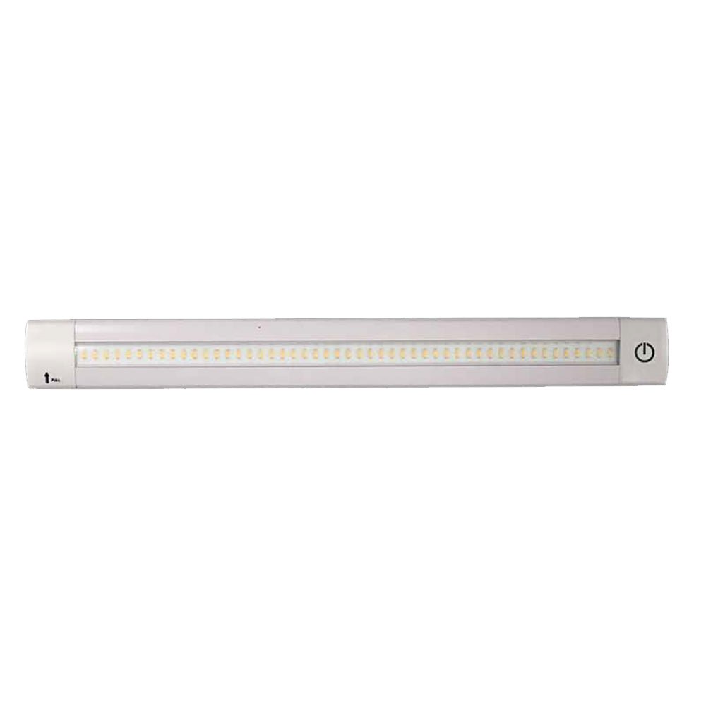 Lunasea Adjustable Linear LED Light w/Built - In Dimmer - 12" Length, 12VDC, Warm White w/ Switch [LLB - 32KW - 01 - 00]