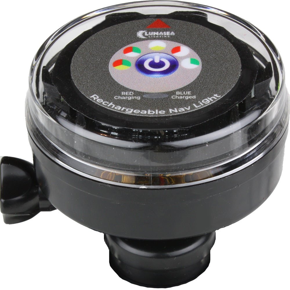 Lunasea Rechargeable Tri - Color Portable Navigation Light (No Mount) - Black [LLB - 72BK - UB - 00]