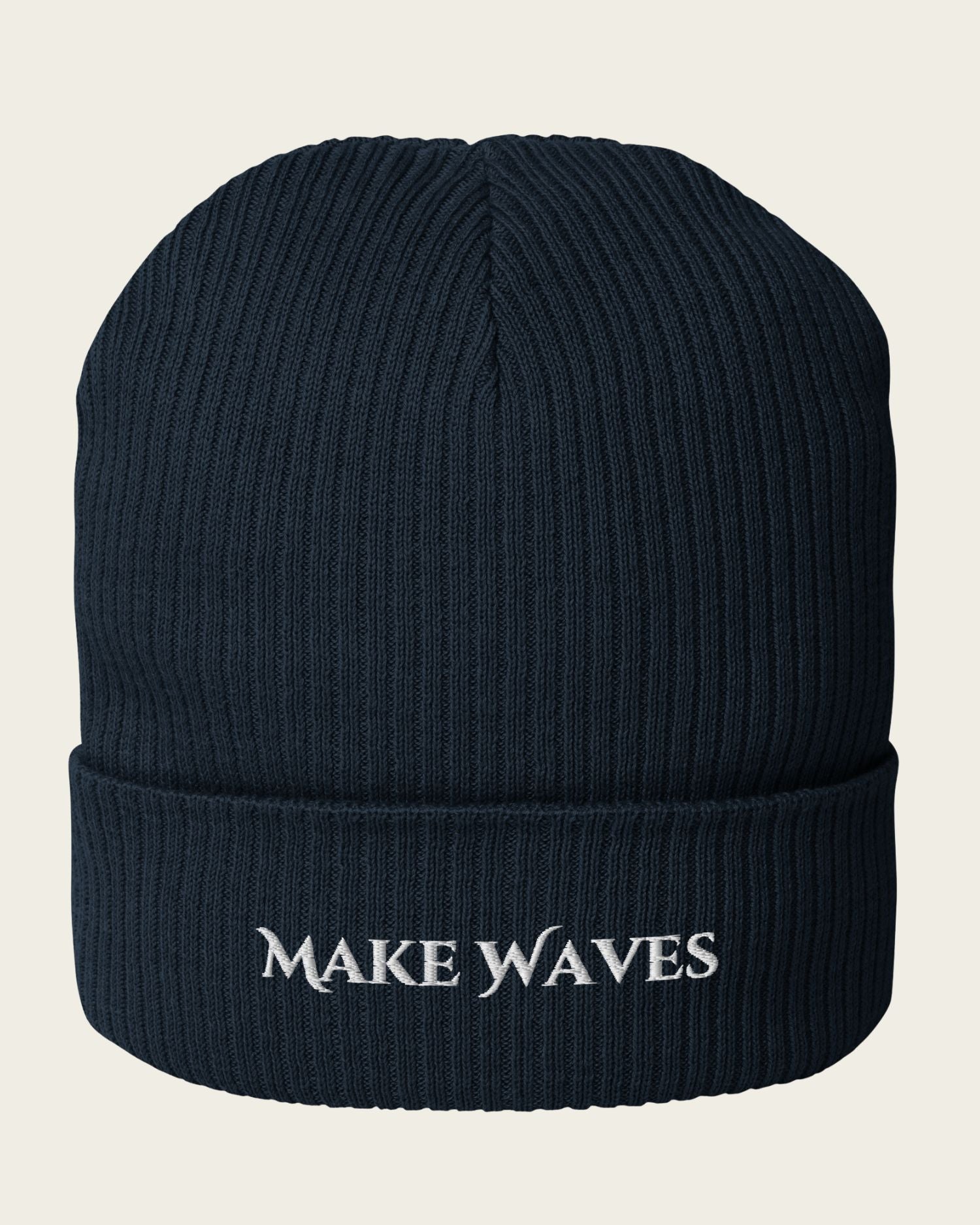 Make Waves Organic Ribbed Beanie