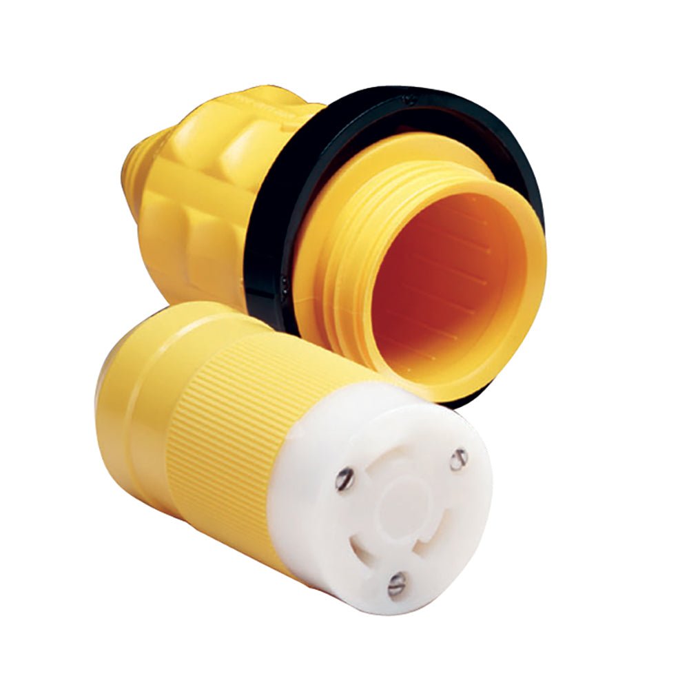 Marinco 305CRCN.VPK 30A Female Connector w/Cover & Rings [305CRCN.VPK] - Fin & Anchor