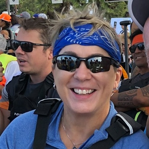 Mo Nelson, Founder & CEO at a dragon boat race