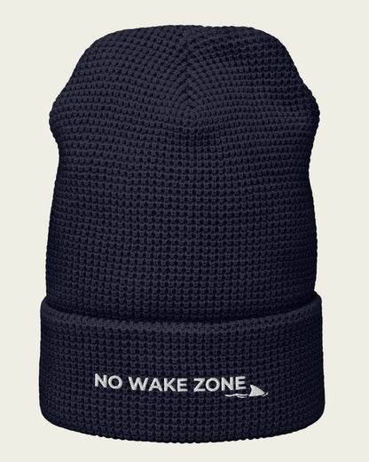 No Wake Zone Waffle Beanie