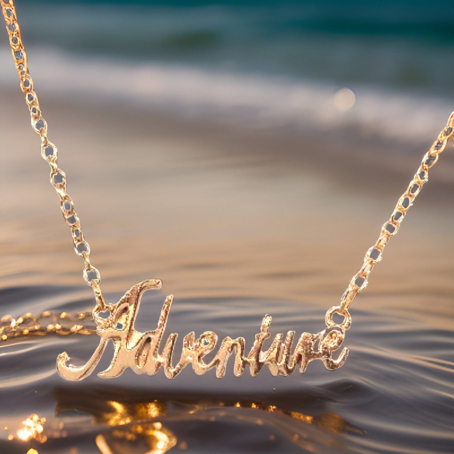 Adventure Script Necklace