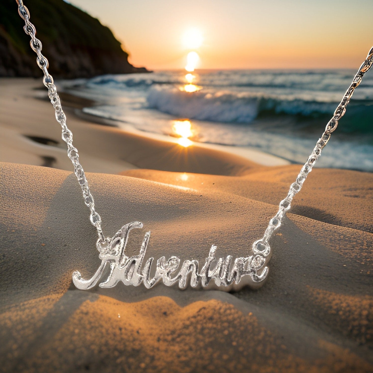 Adventure Script Necklace