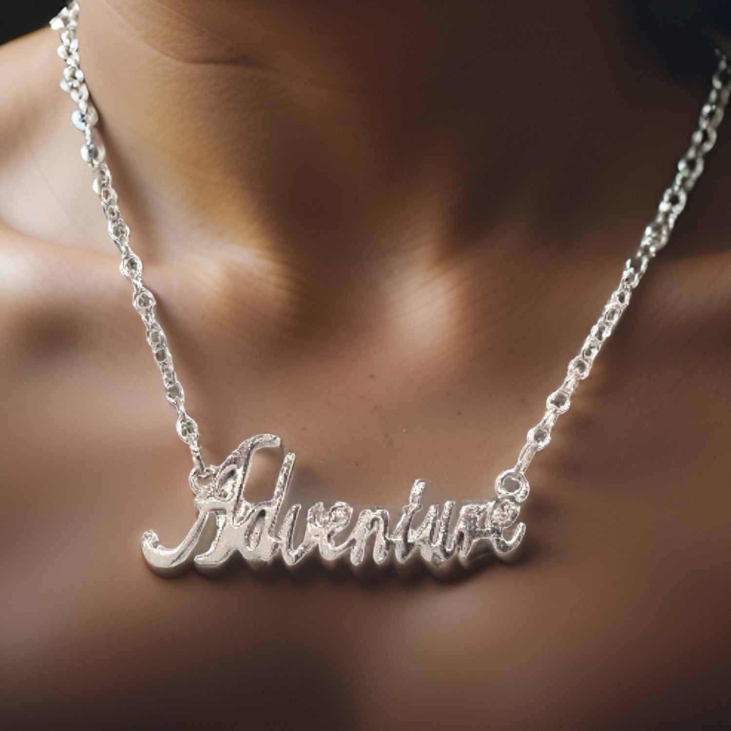 Adventure Script Necklace