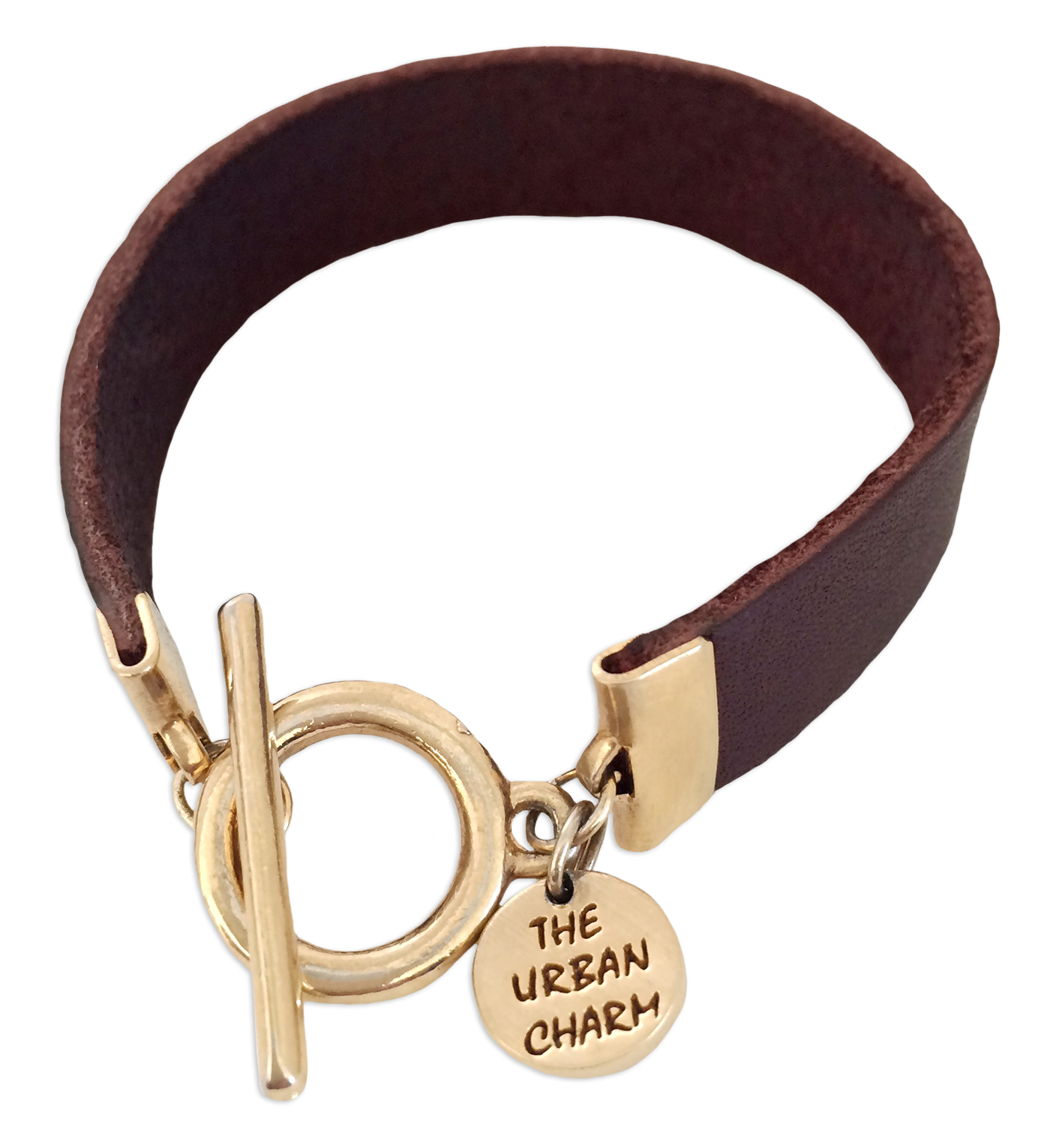 Burgundy Leather Color Band Bracelet