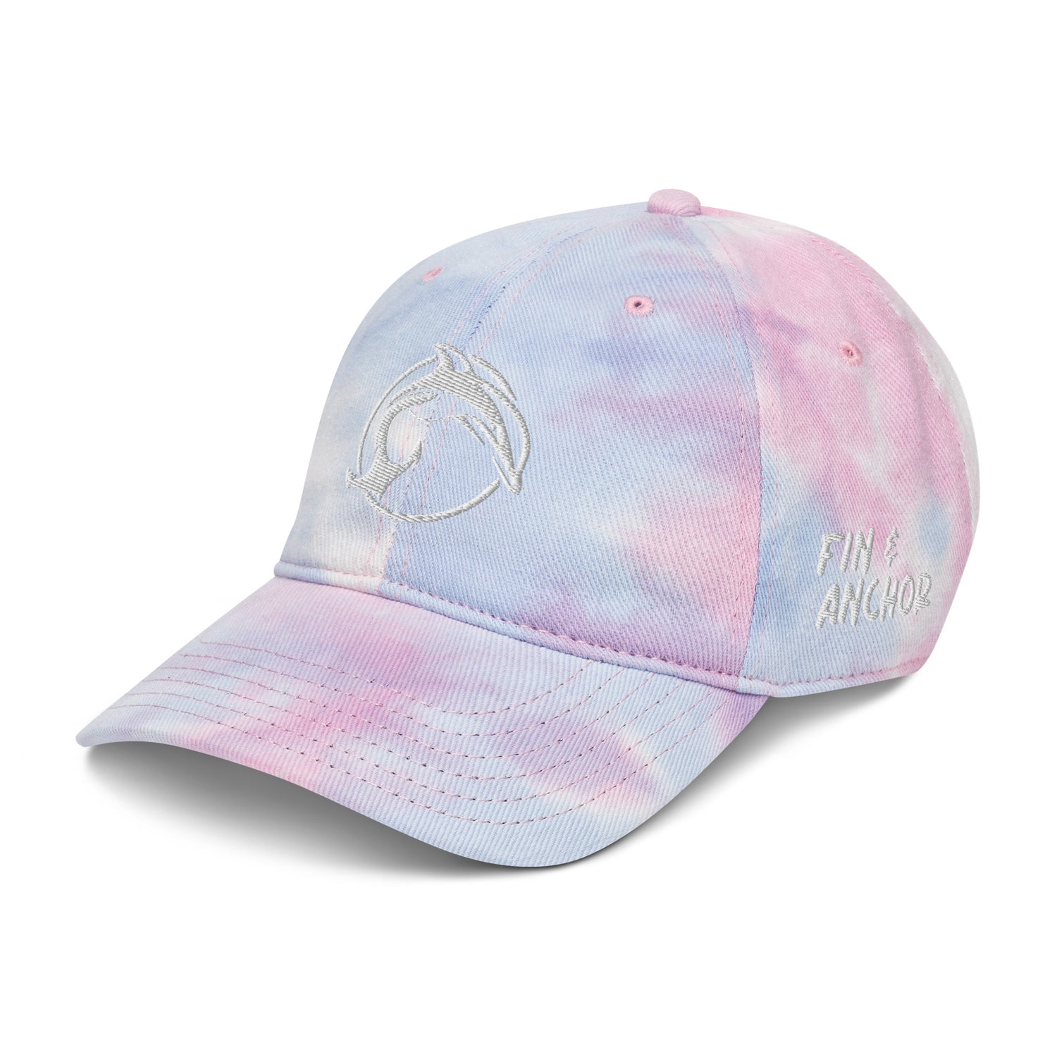 Fin &amp; Anchor Tie-dye Dad Hat - Sky Wash