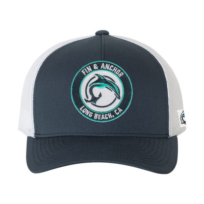 Fin & Anchor Long Beach Patch Retro Trucker Hat