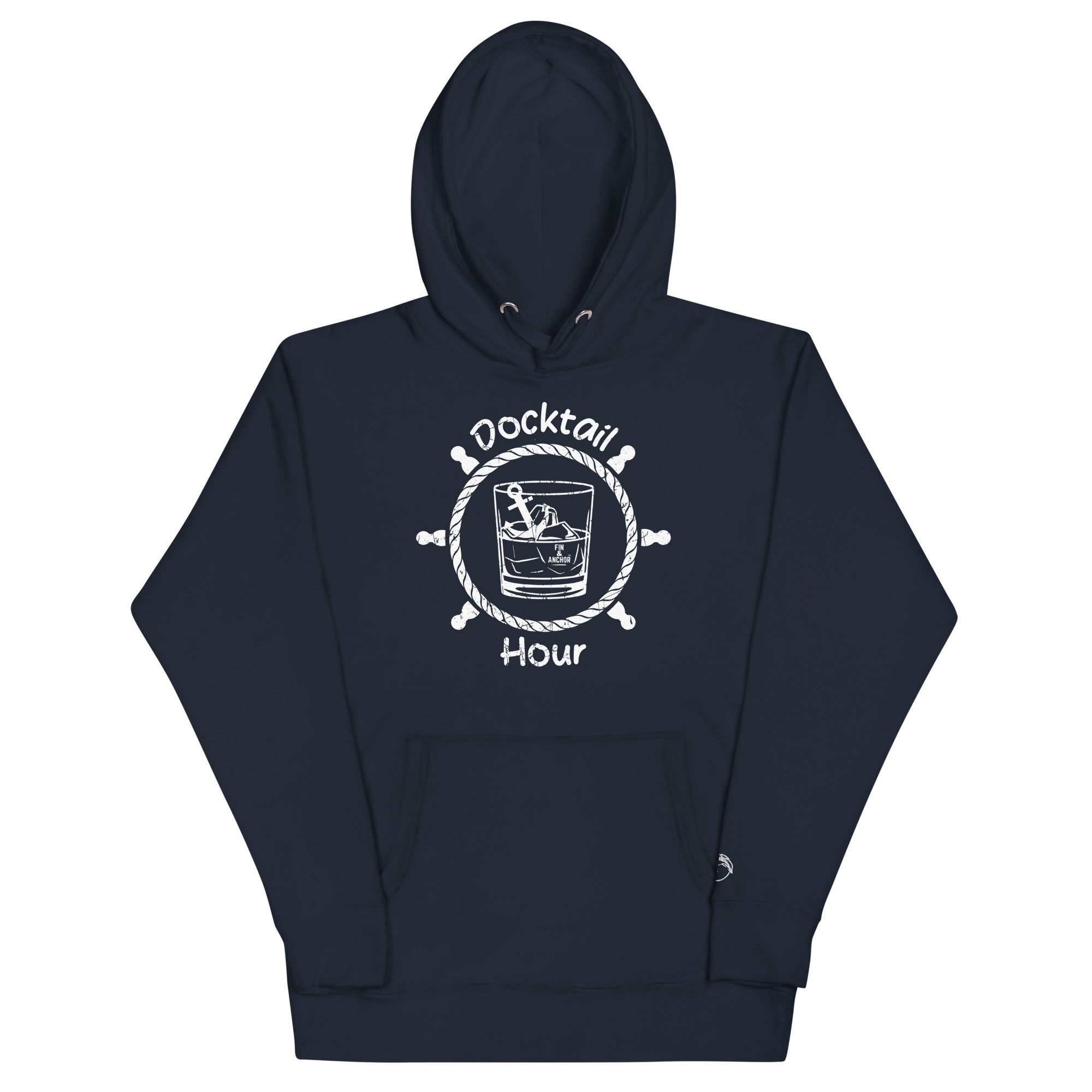 Anchor Down for Docktail Hour Unisex Hoodie | Navy